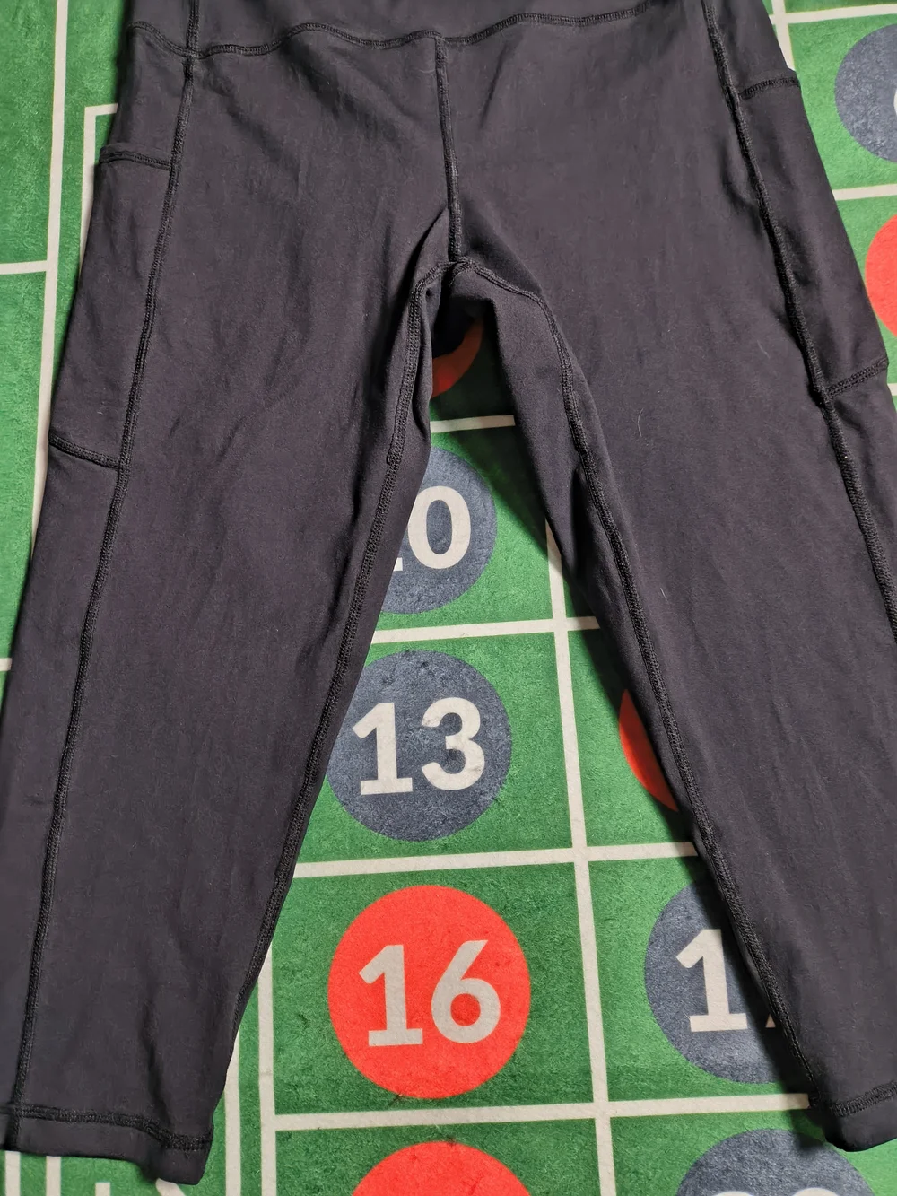 Stelle Leggings Women's Large Black Capri Athletic Yoga Pants Pockets